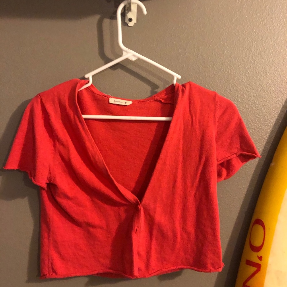 Hot pink cropped tshirt